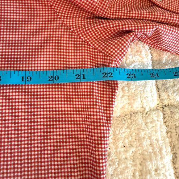 Mizzen Main Mens Gingham Red Long Sleeve Button Down Trim Fit Shirt Size Large - Picture 6 of 9